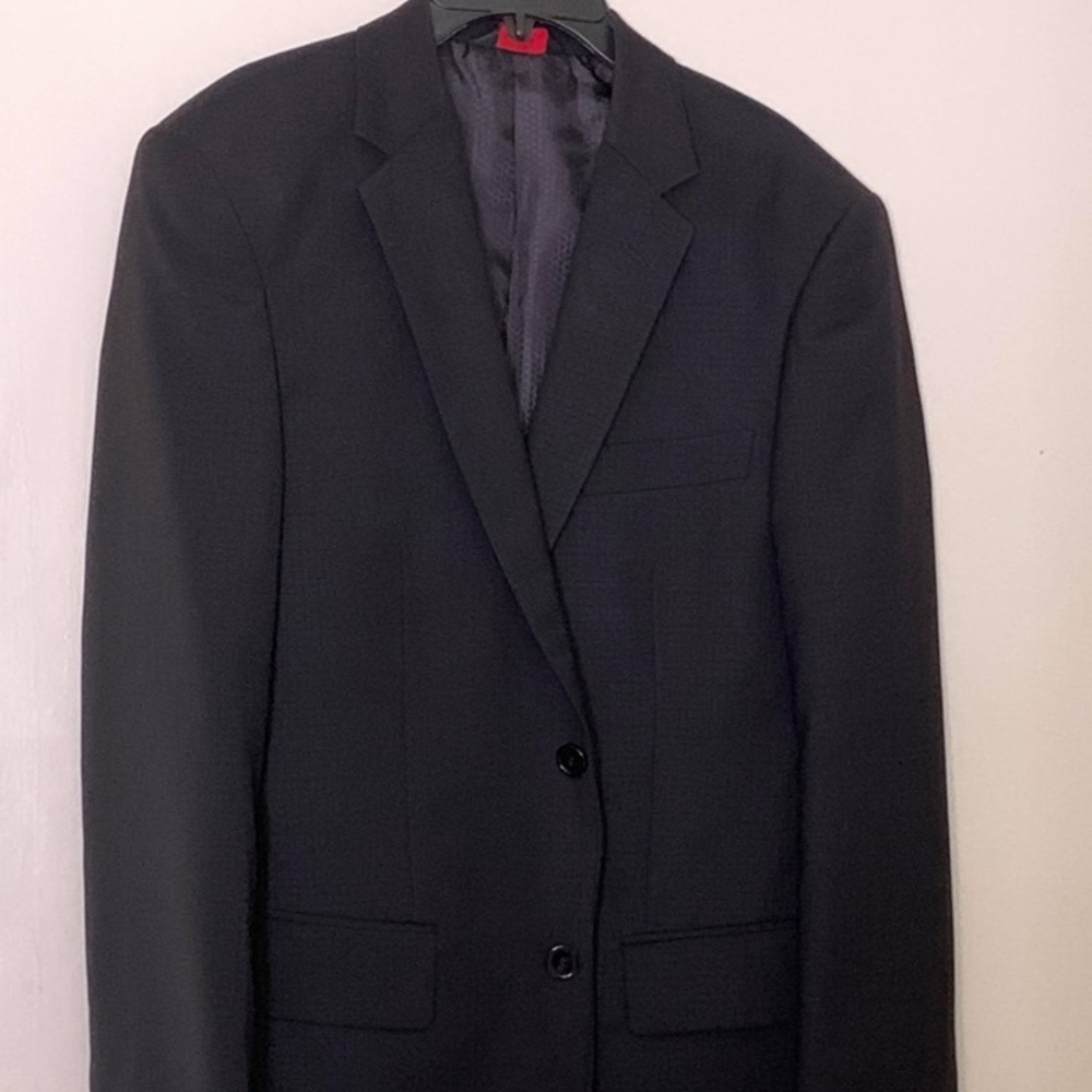 Linea Uomo Black Modern-Fit Suit 36R